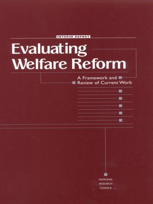 cover image of Evaluating Welfare Reform